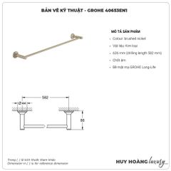 Thanh vắt khăn GROHE 40653EN1