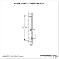 Thanh trượt sen tắm GROHE 26603000