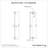 Thanh trượt sen tắm TOTO TBW01016B