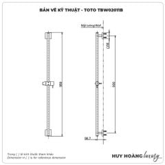 Thanh trượt sen tắm TOTO TBW02011B