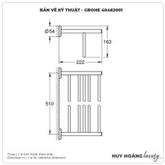 Thanh vắt khăn giàn GROHE 40462001