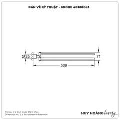 Thanh vắt khăn GROHE 40308GL3