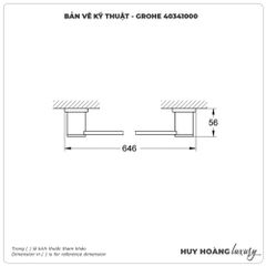 Thanh vắt khăn GROHE 40341000