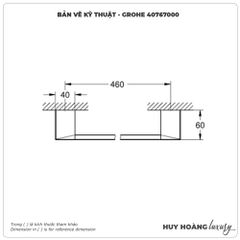 Thanh vắt khăn GROHE 40767000