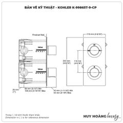 Van điều chỉnh nhiệt độ KOHLER K-99865T-9-CP