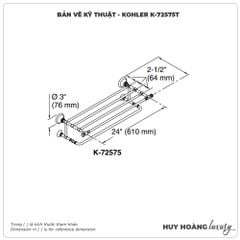Vắt khăn giàn KOHLER K-72575T