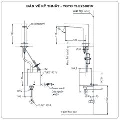 Vòi cảm ứng TOTO TLE25001V/TLE01502A1 (Điện)