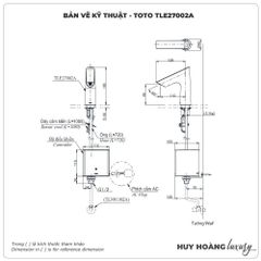 Vòi cảm ứng TOTO TLE27002V/TLE01502A1 (Điện)