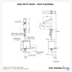 Vòi cảm ứng TOTO TLE27002V/TLE04502A1 (Pin)