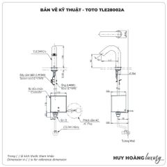 Vòi cảm ứng TOTO TLE28002V/TLE03502A1 (Tái tạo năng lượng)