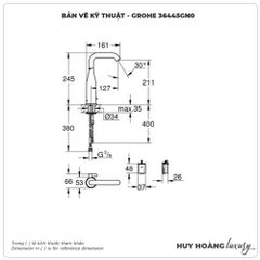 Vòi lavabo cảm ứng GROHE 36445GN0