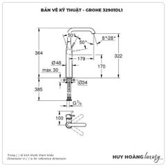 Vòi lavabo nóng lạnh GROHE 32901DL1