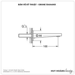 Vòi xả bồn GROHE 13404003 âm tường