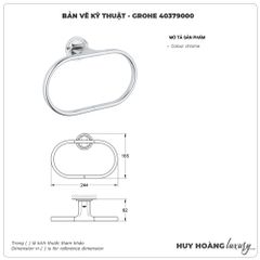 Vòng treo khăn GROHE 40379000