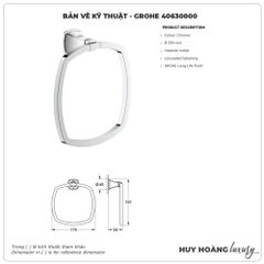 Vòng treo khăn GROHE 40630000