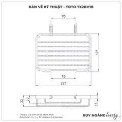 Khay đựng xà phòng TOTO TX2BV1B