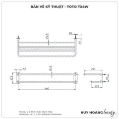 Thanh vắt khăn TOTO TX4W
