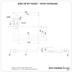 Lô giấy vệ sinh TOTO TX703ARS