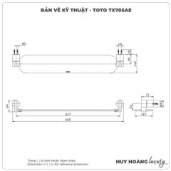 Kệ kính nhà tắm TOTO TX705AE