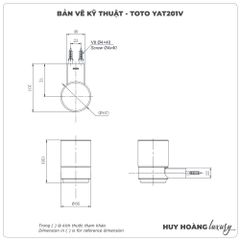 Kệ cốc đánh răng TOTO YAT201V