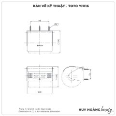 Lô giấy vệ sinh TOTO YH116
