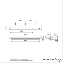 Thanh vắt khăn TOTO YT87S5S