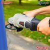 MÁY MÀI GÓC TAY DÀI DÙNG ĐIỆN 220V CỠ ĐÁ 125MM HIỆU KAIZEN KZ-8125 CÔNG TẮC BÓP/HÃM