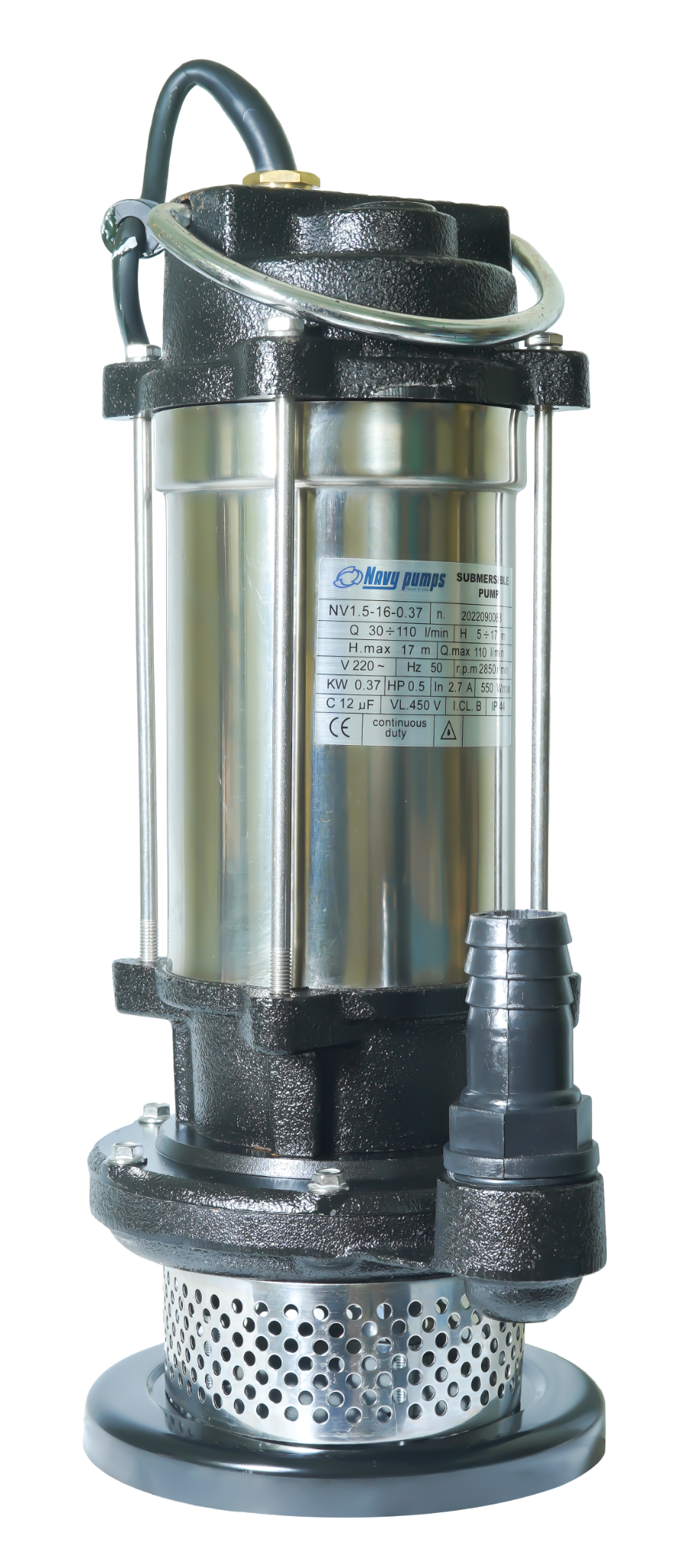  MÁY BƠM CHÌM INOX NAVY NV1.5-16-0.37SS 