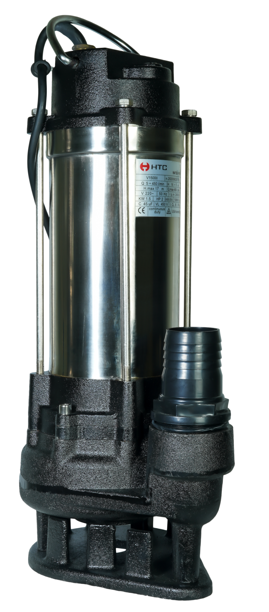  BƠM CHÌM INOX V1500II CHUYÊN DÙNG NƯỚC THẢI 