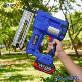  THÂN MÁY BẮN ĐINH GỖ CHÂN PIN PHỔ THÔNG LEO LXS-F50BL KHÔNG CHỔI THAN 