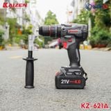  Máy khoan pin 3 chức năng 21V Kaizen 80Nm KZ-621A 