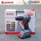  MÁY KHOAN PIN 3 CHỨC KHÔNG CHỔI THAN, CHÂN PIN M21 KZ-ID1040BL 