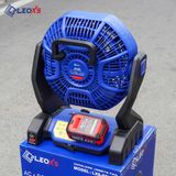  MÁY QUẠT CHẠY PIN LEOxs EF1038 DÙNG ĐƯỢC PIN/ĐIỆN AC/DC (THÂN MÁY) 