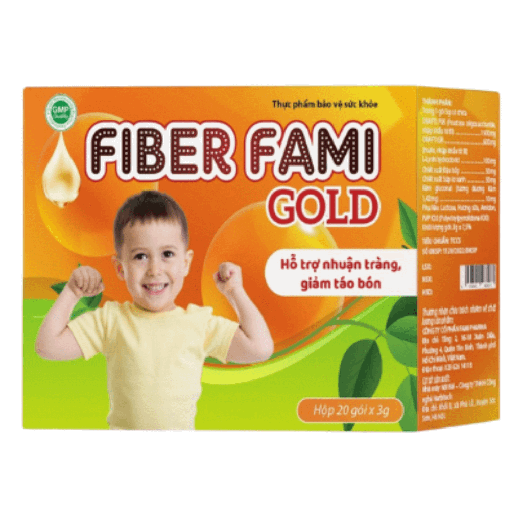 Cốm bổ sung chất xơ Fiber Fami Gold (Hộp 20 gói x 3g)