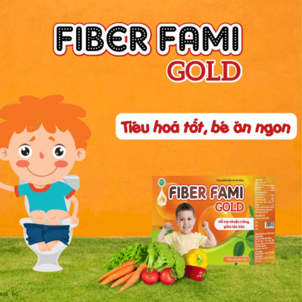Cốm bổ sung chất xơ Fiber Fami Gold (Hộp 20 gói x 3g)