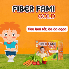 Cốm bổ sung chất xơ Fiber Fami Gold (Hộp 20 gói x 3g)