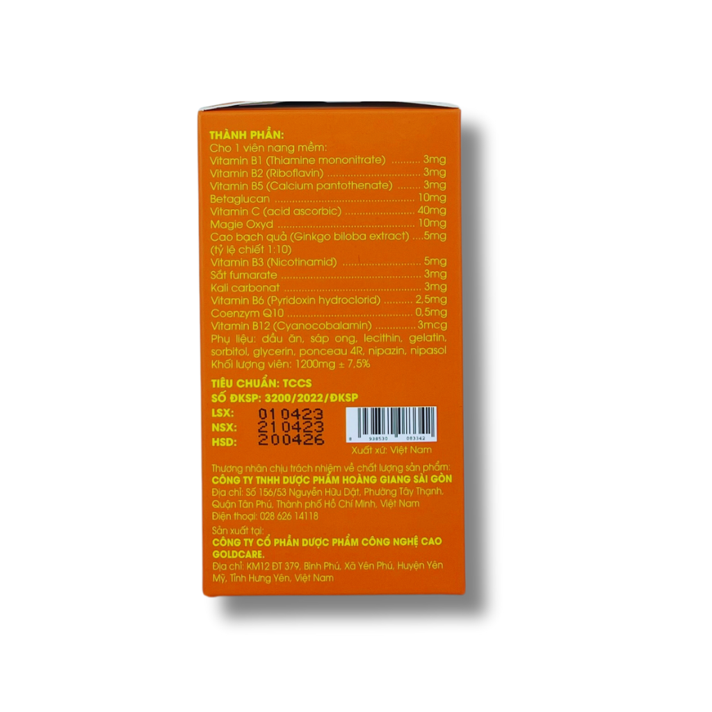 Viên uống tăng cường sức khoẻ Ramaton Extra - HGSG Pharma (Hộp 6 vỉ x 10 viên)