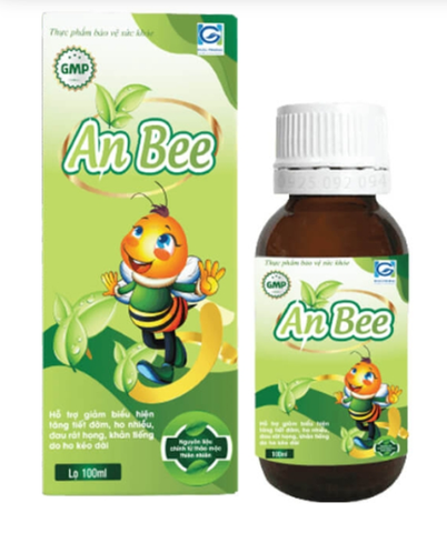 Siro Ho Bổ Phế Anbee HGSG Pharma Giảm Đau Rát Họng ( chai 100ml)