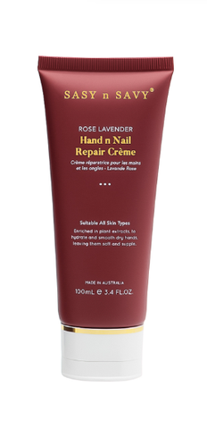Kem Dưỡng Da Tay Tinh Chất Hoa Hồng Và Oải Hương Thuần Chay Hữu Cơ Sasy n Savy Rose Lavender Hand n Nail Repair Crème