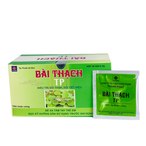 Bài Thạch TP điều trị sỏi mật, sỏi thận, viêm túi mật (Hộp 30 gói x 3g)