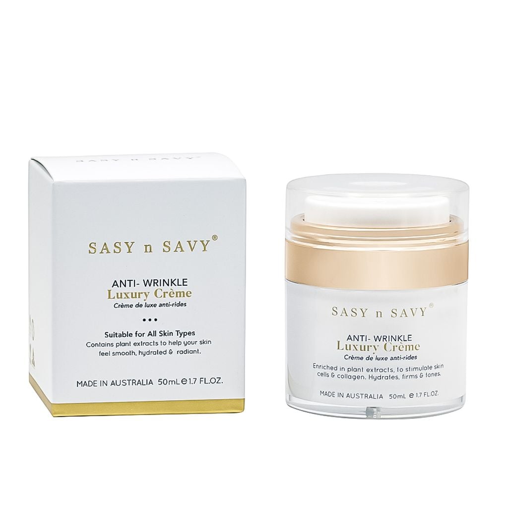 Kem Dưỡng Ngăn Ngừa Nếp Nhăn Thuần Chay Hữu Cơ Sasy n Savy Anti-Wrinkle Luxury Crème
