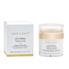 Kem Dưỡng Ngăn Ngừa Nếp Nhăn Thuần Chay Hữu Cơ Sasy n Savy Anti-Wrinkle Luxury Crème