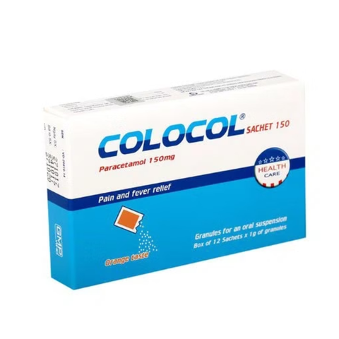 Colocol Sachet 150 hạ sốt, giảm đau cho trẻ 8-30kg (Hộp 12 gói)
