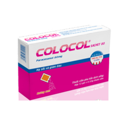 Thuốc Colocol Sachet 80 hạ sốt và giảm đau (Hộp 12 gói)