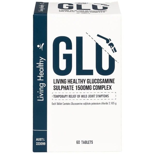 Viên uống tăng sụn khớp Living Healthy Glucosamine Sulphate 1500mg Complex (Hộp 60 viên)