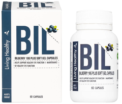 Viên uống bổ mắt Living Healthy Bilberry 10000mg Plus Lutein (Hộp 60 viên)