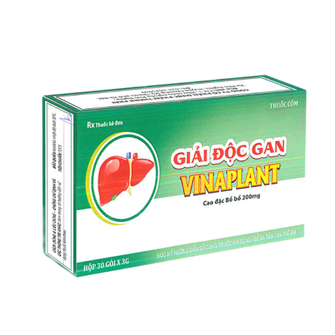 Giải Độc Gan Vinaplant giải độc gan, trị viêm gan, hỗ trợ tiêu hóa (Hộp 30 gói x 3g)