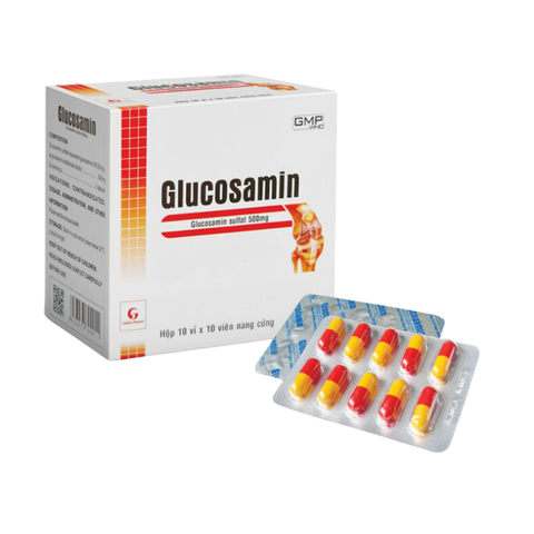 Glucosamin giảm đau thoái hóa khớp, cứng khớp (Hộp 10 vỉ x 10 viên)