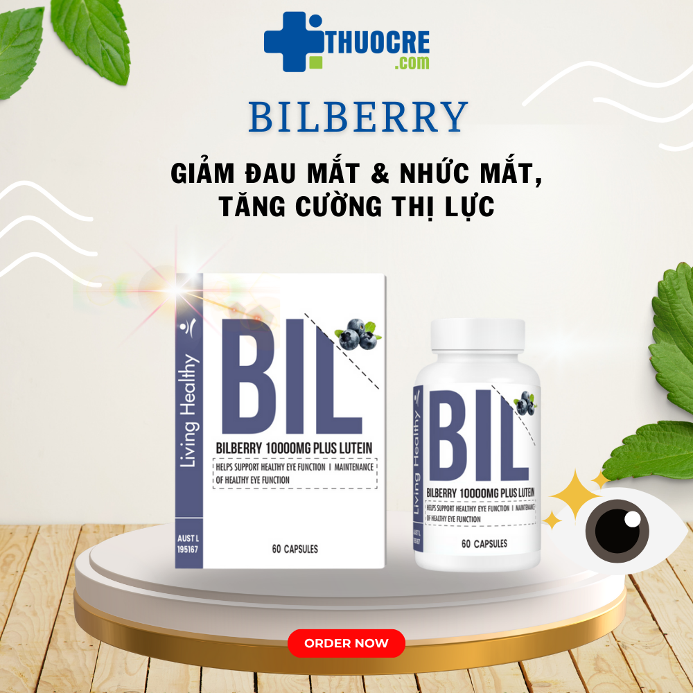 Combo Bổ Mắt Bảo Vệ Mắt: Mua 1 Bilberry Tặng 1 Arti Tears