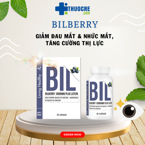 Combo Bổ Mắt Bảo Vệ Mắt: Mua 1 Bilberry Tặng 1 Arti Tears